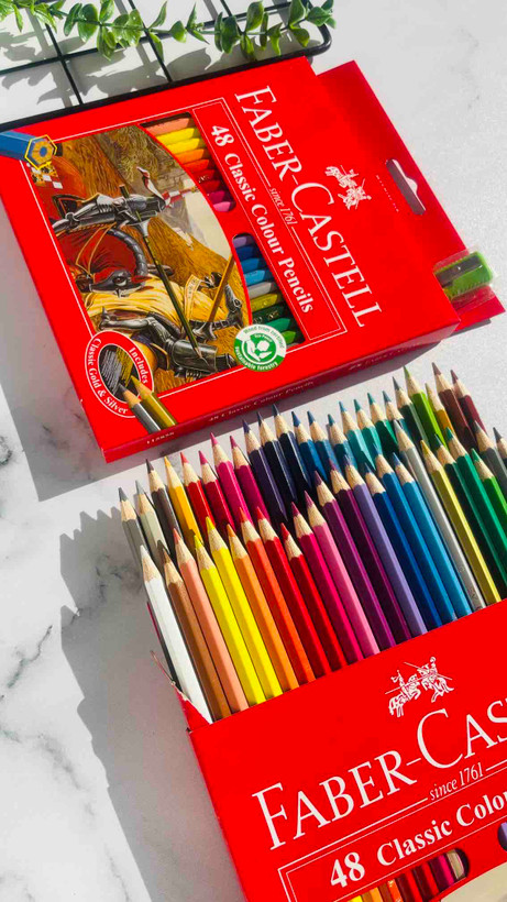 مداد رنگی ۴۸ رنگ فابر کاستل مدل classic
