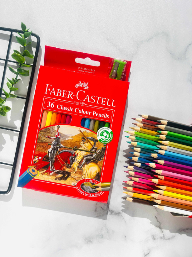 مداد رنگی ۳۶ رنگ فابر کاستل مدل classic